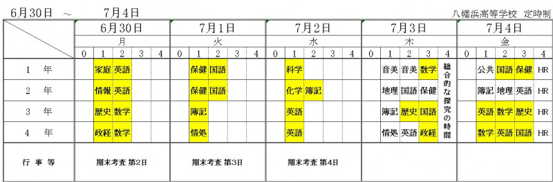 6月30日～